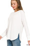 Zenana Baby Waffle Long Sleeve Top