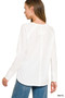 Zenana Baby Waffle Long Sleeve Top