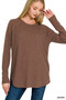 Zenana Baby Waffle Long Sleeve Top