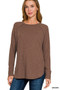 Zenana Baby Waffle Long Sleeve Top