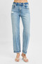 RISEN Full Size High Rise Ankle Boyfriend Distressed Jeans Plus Size