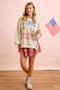 BiBi 4th Of July Stars And Stripes Patches Sweatshirt