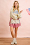 BiBi 4th Of July Stars And Stripes Patches Sweatshirt