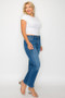 bytos Full Size Cat's Whiskers Mid Rise Ankle Jeans