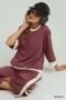 Umgee Colorblock Side Stripe Straight Pants