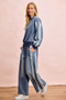 BiBi Washed Lace Contrast Sided Jeans