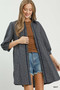 Umgee Plaid Button Down Oversized Shirt Dress