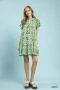Umgee Abstract Print Babydoll Mini Dress