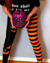 Halloween Fashion Stretch High Waist Tight Fitting Pants Pumpkin Head Digital Print Tiny Basic Pants