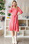 Reborn J Tie Front Ruffle Hem Dress