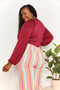Culture Code Full Size Heart Neck Poet Sleeve Bodysuit