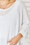 Zenana Full Size Waffle Knit V-Neck Long Sleeve Slit Top