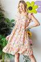 Heimish Full Size Floral Ruffled V-Neck Dress