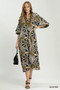 Umgee Abstract Print Midi Dress