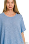 Zenana Oversized Slub Hacci Top