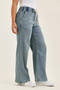 Judy Blue Hight Waist Wilhelmina Baggy Jeans with Md Aged Stone Blue Wash