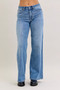 Judy Blue Mid Rise Retro Wide Leg Jeans