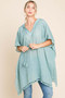 Cotton Bleu by Nu Label Tassel Hem Hooded Cover Up