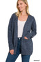 Zenana Open Front Sweater Cardigan