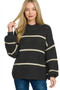 Zenana Oversize Striped Sweater