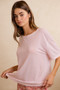 BiBi Solid Jersey Relaxed Fit Short Sleeves Pocket Top
