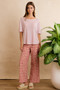 BiBi Solid Jersey Relaxed Fit Short Sleeves Pocket Top