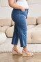 RFM Crop Chloe Full Size Tummy Control High Waist Raw Hem Jeans