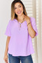 Zenana Texture Short Sleeve T-Shirt