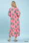 Umgee Floral Print Midi Dress