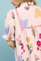 Umgee Multi Flower Print V-Neck Dress