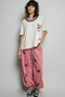 POL American Flag Color Block Side Slit Cotton Top