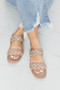 Qupid Braided Open Toe Slippers