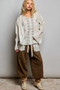 POL Embroidered Button Front Woven Shirt