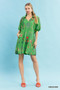 Umgee Floral Encyclopedia Print Mini Dress