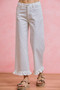 SO ME Ruffled Bottom Detail Mid Rise Jeans