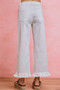 SO ME Ruffled Bottom Detail Mid Rise Jeans