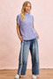 BiBi Washed Lace Contrast Sided Jeans