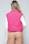 Snobbish Snap Down Quilted Crop Vest