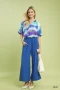 Umgee Linen Elastic Waist Wide Leg Pants