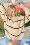 Zenana Oversize Striped Sweater