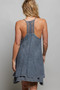 POL Embroidered Adjustable Strap Mini Dress
