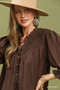 Umgee Smocked Ruffle Detail Tiered Mini Dress