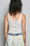 POL All Over Floral Ribbed Tank