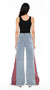 Retro Patchwork Flare Jeans 