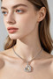 Hammered Heart Box Chain Necklace 