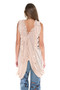 Cascade Ruffle Draped Tunic Top 