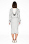 Shredded Cutout Hoodie & Skirt Set 