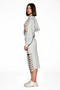 Shredded Cutout Hoodie & Skirt Set 