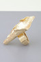 Polished Ripple Statement Ring 