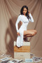 High Slit Midi Dress 